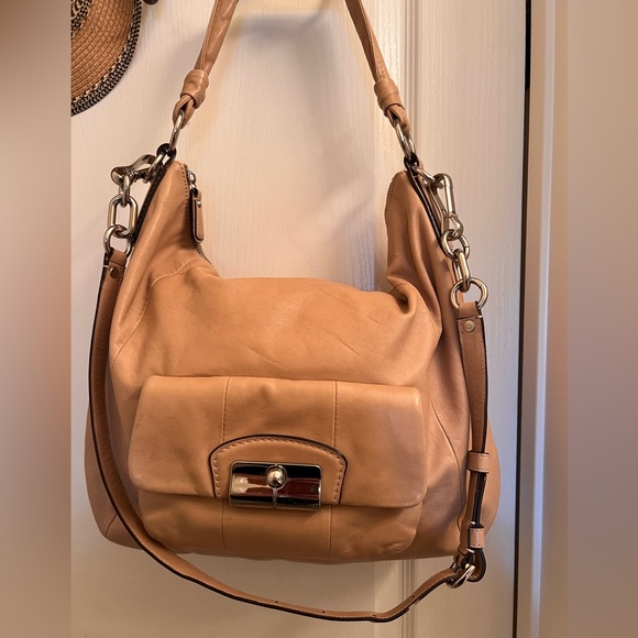 Coach Handbags - Kristin Coach Light Tan leather Handbag
